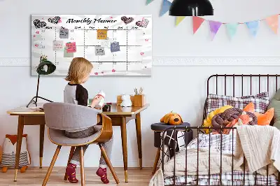 Schreib-Magnettafel eleganter Monatsplaner