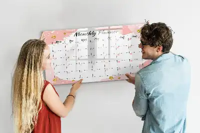 Magnetischer Monatsplaner beschreibbare Tafel