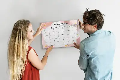 Magnetischer Monatsplaner beschreibbare Tafel