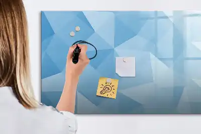 Schreib-Magnettafel mit abstraktem Dreieck-Motiv