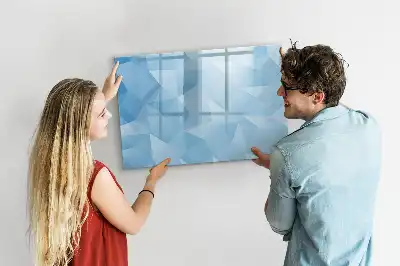 Schreib-Magnettafel mit abstraktem Dreieck-Motiv