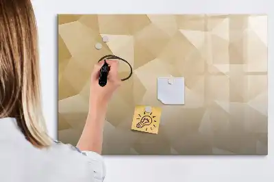Beschreibbare Magnettafel mit Dreieck-Abstraktion