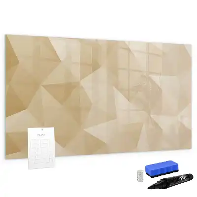 Beschreibbare Magnettafel mit Dreieck-Abstraktion