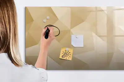 Beschreibbare Magnettafel mit Dreieck-Abstraktion