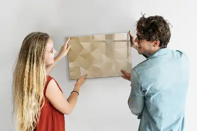 Beschreibbare Magnettafel mit Dreieck-Abstraktion