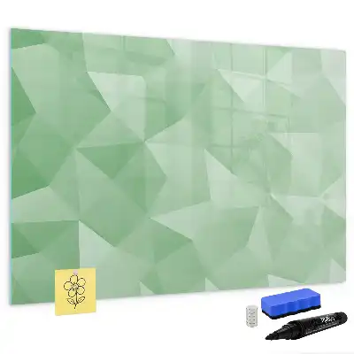 Schreib-Magnettafel mit Dreieck-Abstraktion
