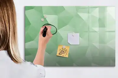 Schreib-Magnettafel mit Dreieck-Abstraktion