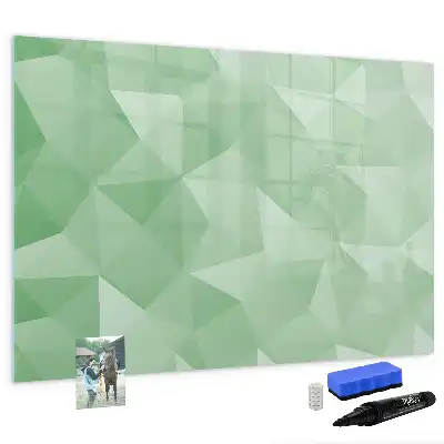 Schreib-Magnettafel mit Dreieck-Abstraktion