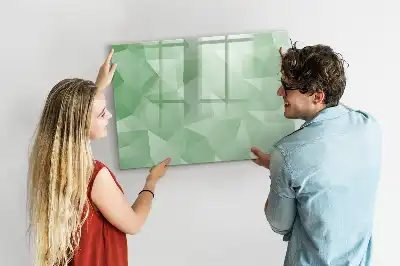 Schreib-Magnettafel mit Dreieck-Abstraktion