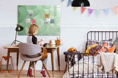 Schreib-Magnettafel mit Dreieck-Abstraktion