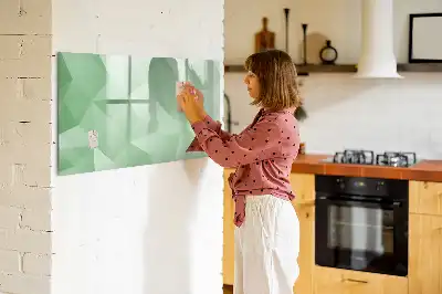 Schreib-Magnettafel mit Dreieck-Abstraktion