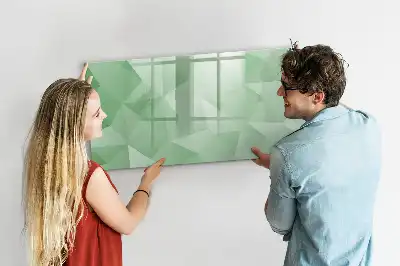 Schreib-Magnettafel mit Dreieck-Abstraktion