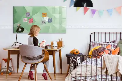 Schreib-Magnettafel mit Dreieck-Abstraktion