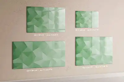 Schreib-Magnettafel mit Dreieck-Abstraktion