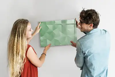 Schreib-Magnettafel mit Dreieck-Abstraktion