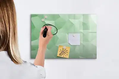 Schreib-Magnettafel mit Dreieck-Abstraktion