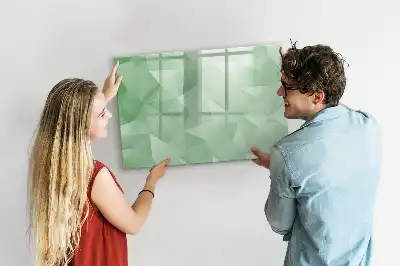 Schreib-Magnettafel mit Dreieck-Abstraktion
