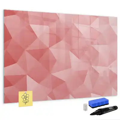 Beschreibbare Magnettafel mit Dreieck-Abstraktion