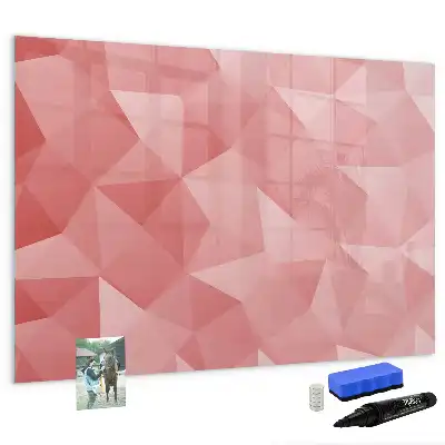 Beschreibbare Magnettafel mit Dreieck-Abstraktion