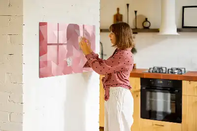 Beschreibbare Magnettafel mit Dreieck-Abstraktion