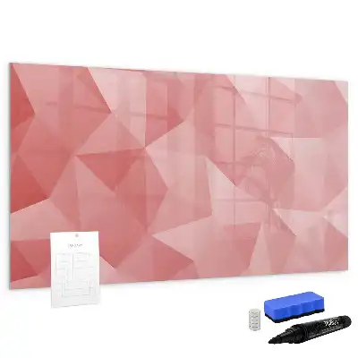 Beschreibbare Magnettafel mit Dreieck-Abstraktion