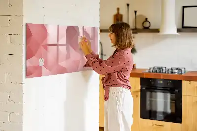 Beschreibbare Magnettafel mit Dreieck-Abstraktion
