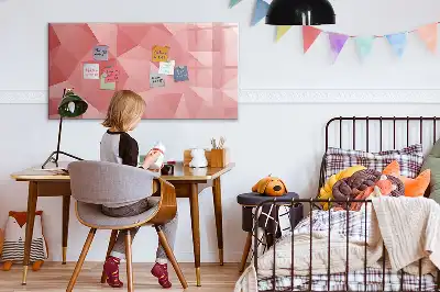 Beschreibbare Magnettafel mit Dreieck-Abstraktion