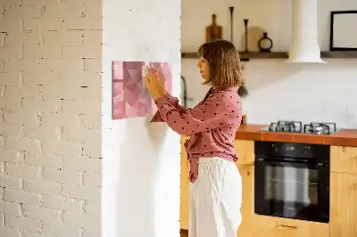 Beschreibbare Magnettafel mit Dreieck-Abstraktion