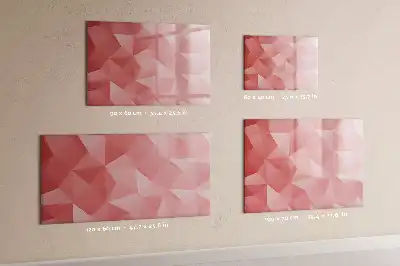 Beschreibbare Magnettafel mit Dreieck-Abstraktion