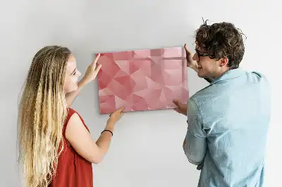 Beschreibbare Magnettafel mit Dreieck-Abstraktion