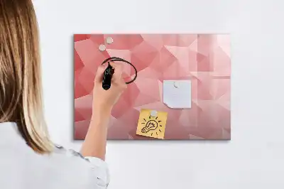 Beschreibbare Magnettafel mit Dreieck-Abstraktion