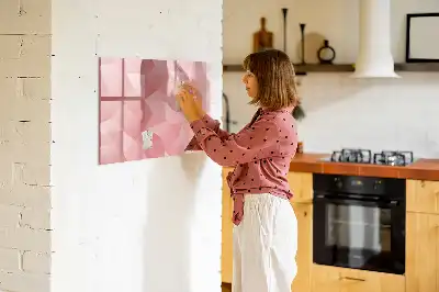 Beschreibbare Magnettafel mit Dreieck-Abstraktion