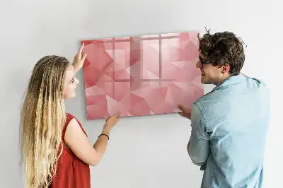 Beschreibbare Magnettafel mit Dreieck-Abstraktion