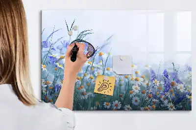 Beschreibbare Magnettafel mit Motiv Schmetterling auf der Wiese