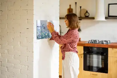 Beschreibbare Magnettafel mit Motiv Schmetterling auf der Wiese