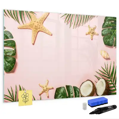 Beschreibbare Magnettafel mit Sommerstimmung Motiv