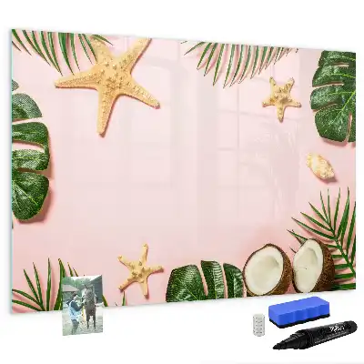 Beschreibbare Magnettafel mit Sommerstimmung Motiv