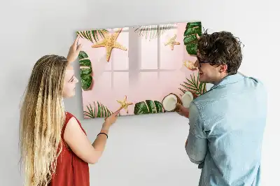 Beschreibbare Magnettafel mit Sommerstimmung Motiv