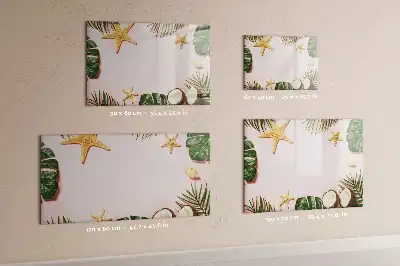 Beschreibbare Magnettafel mit Sommerstimmung Motiv
