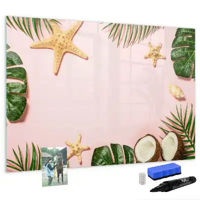 Beschreibbare Magnettafel mit Sommerstimmung Motiv