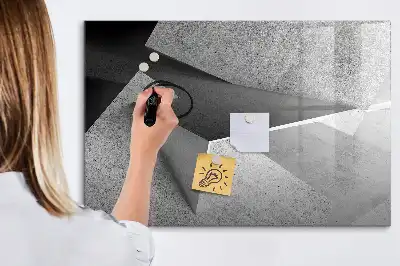 Schreib-Magnettafel mit Dreieck-Abstraktion