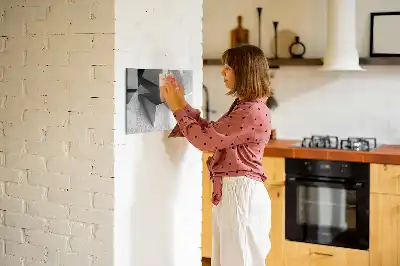 Schreib-Magnettafel mit Dreieck-Abstraktion