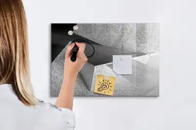Schreib-Magnettafel mit Dreieck-Abstraktion