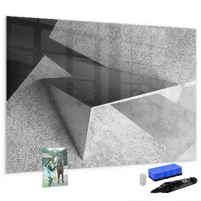 Schreib-Magnettafel mit Dreieck-Abstraktion