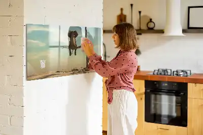 Beschreibbare Magnettafel mit Motiv Elefant auf dem Baum