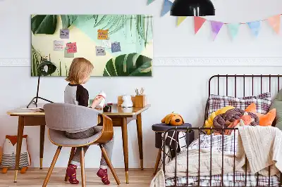 Schreib-Magnettafel mit Monstera-Blätter Motiv