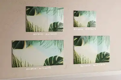 Schreib-Magnettafel mit Monstera-Blätter Motiv