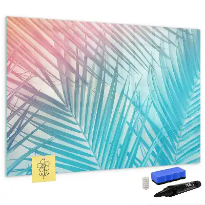Beschreibbare Magnettafel mit Motiv tropische Palme