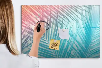 Beschreibbare Magnettafel mit Motiv tropische Palme