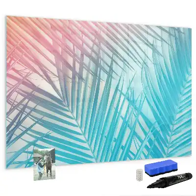 Beschreibbare Magnettafel mit Motiv tropische Palme